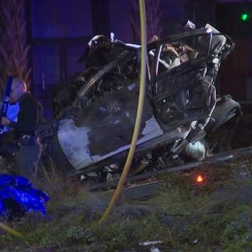 single-vehicle crash in Oakland Park