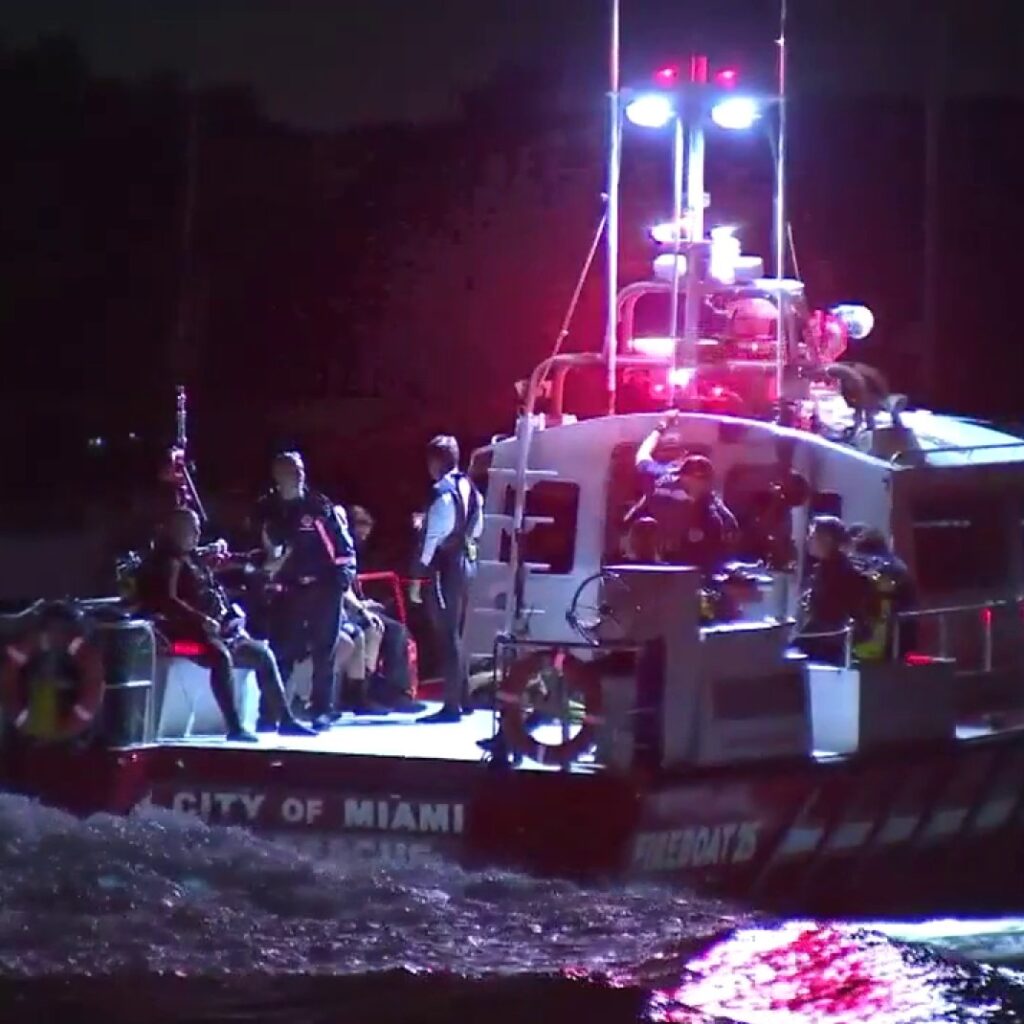 boat crash near Crandon Marina