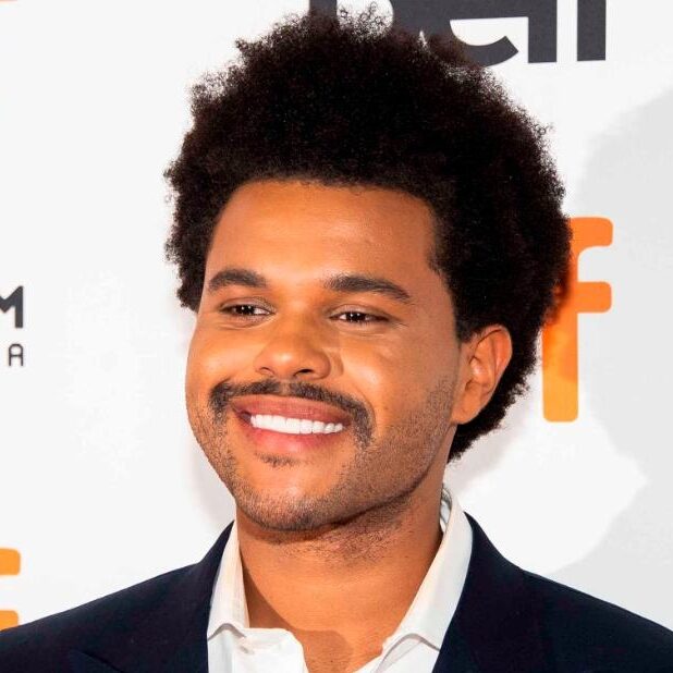 The Weeknd during the Super Bowl halftime show