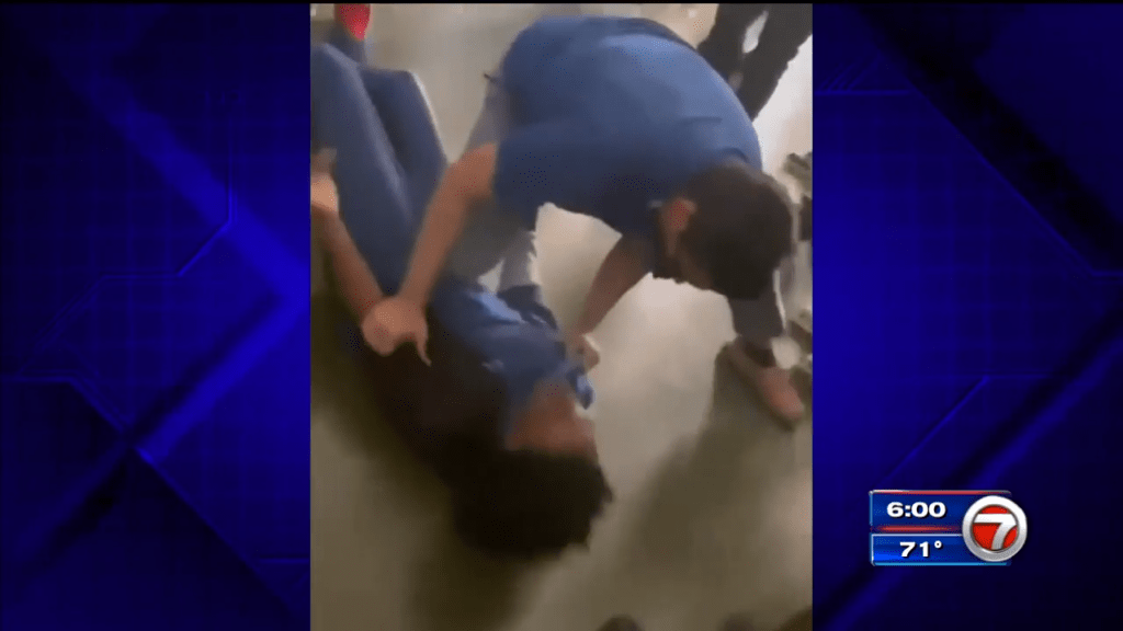 Teacher body slams student while breaking up fight at South Dade Senior High School