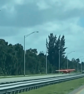 Video shows small plane landing near oncoming traffic in SW Miami-Dade