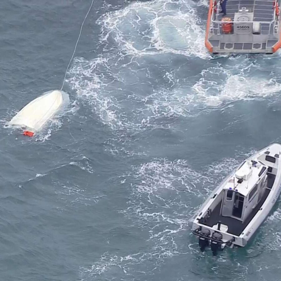 4 pulled from water after boat capsizes off Fort Lauderdale Beach