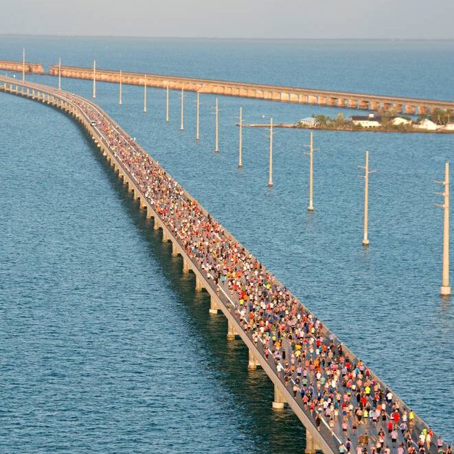 1,000 runners take to Keys’ Seven Mile Bridge for annual race after last year’s cancellation