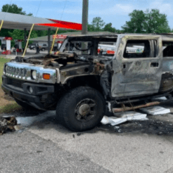 Hummer Filled With Gas Cans Bursts Into Flames in Central Florida